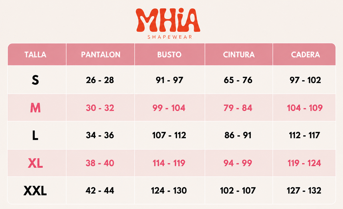 Guía de tallas